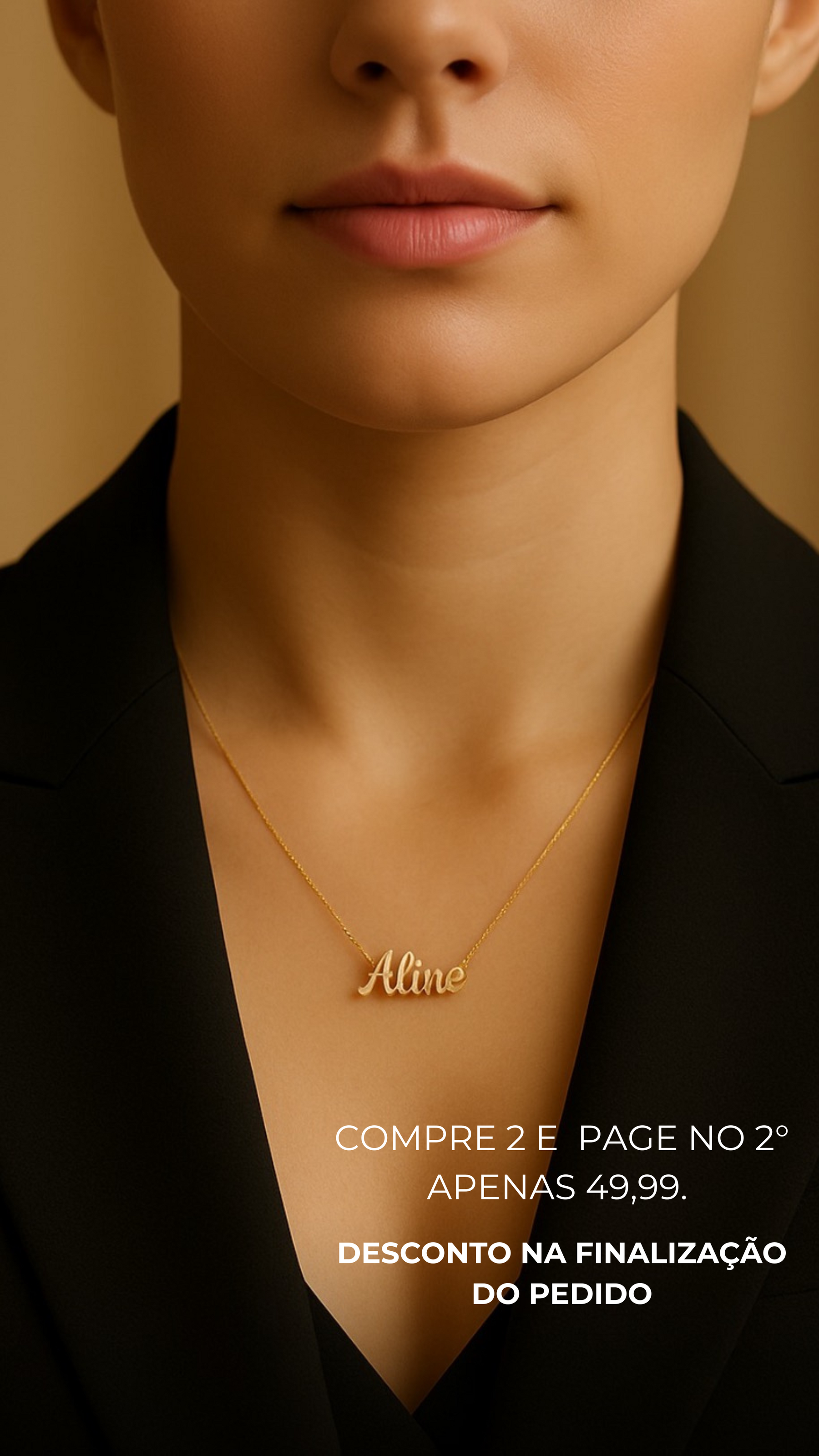Colar Personalizado com Nome ⭐ Leve o segundo por R$49,99
