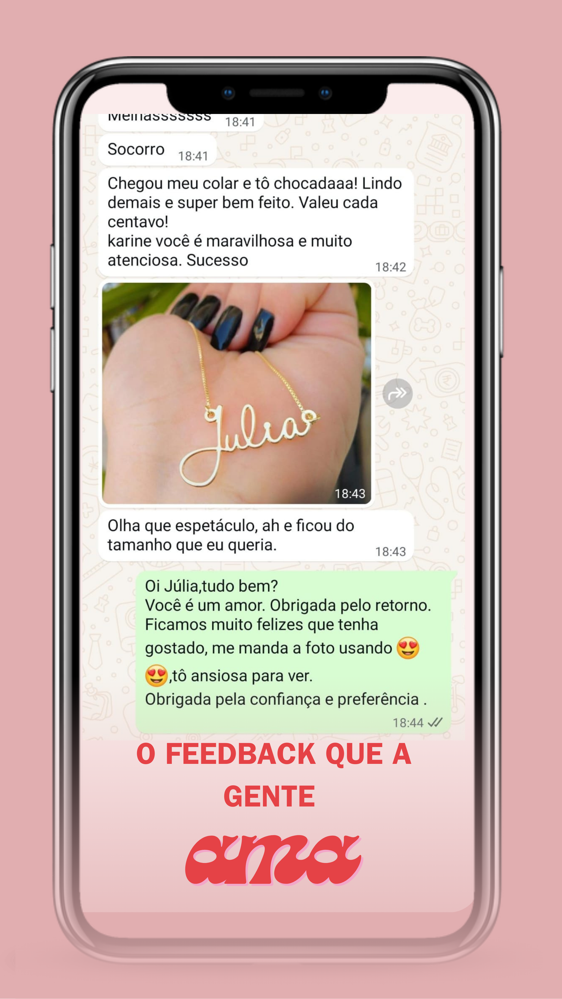 Colar Personalizado com Nome ⭐ Leve o segundo por R$49,99