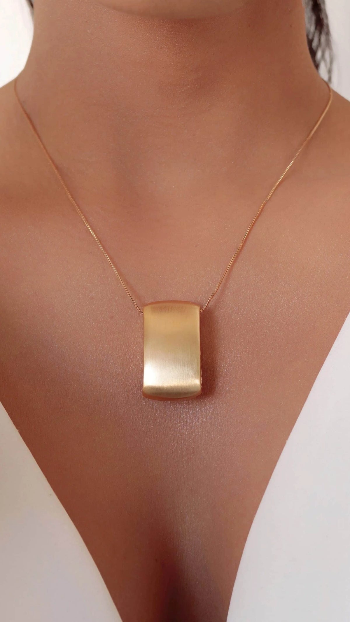 Conjunto Escovado Retangular Banhado a Ouro