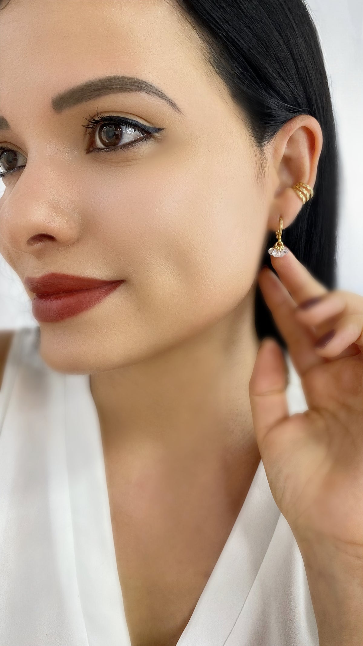 Argolinha Zircônias Pêndulos