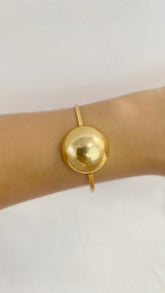 Bracelete Com Esfera Dourada