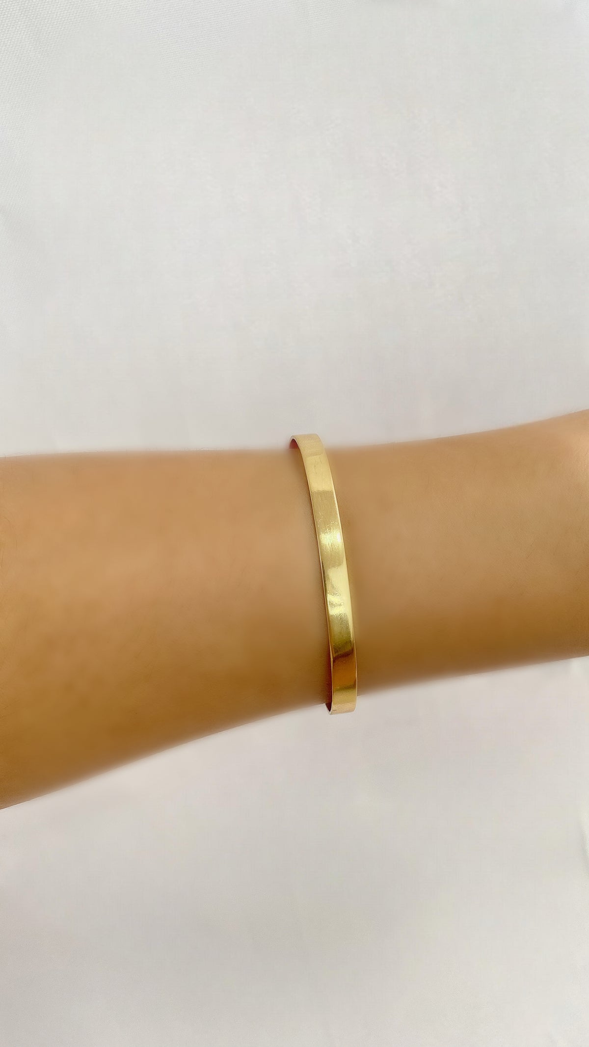 Bracelete Dourado Liso