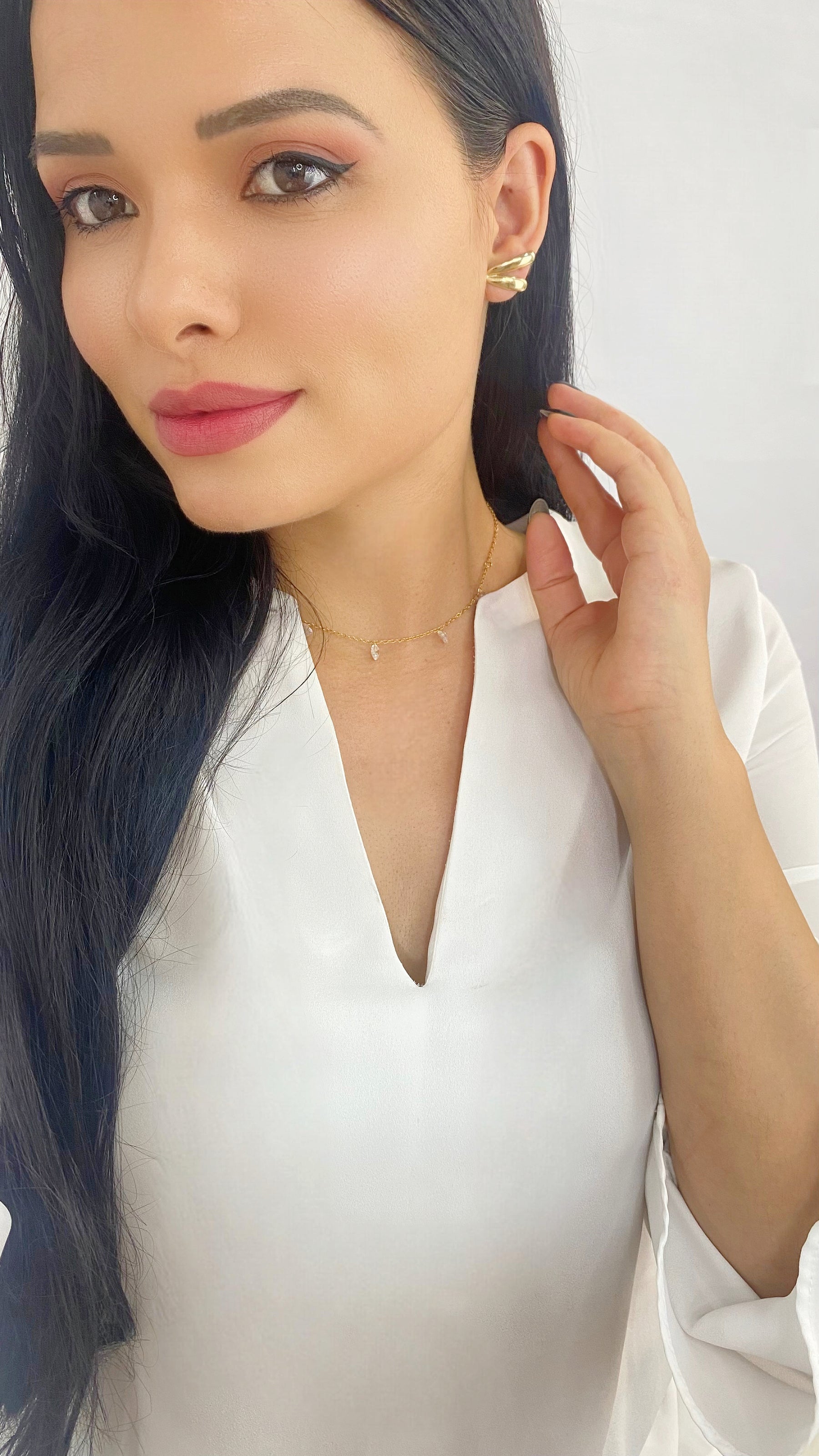 Brinco Bailarina Dourada Banhado a Ouro