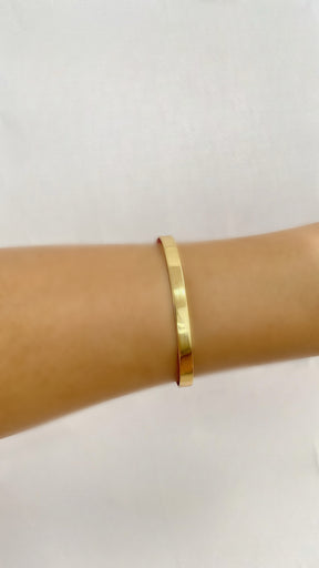 Bracelete Dourado Liso